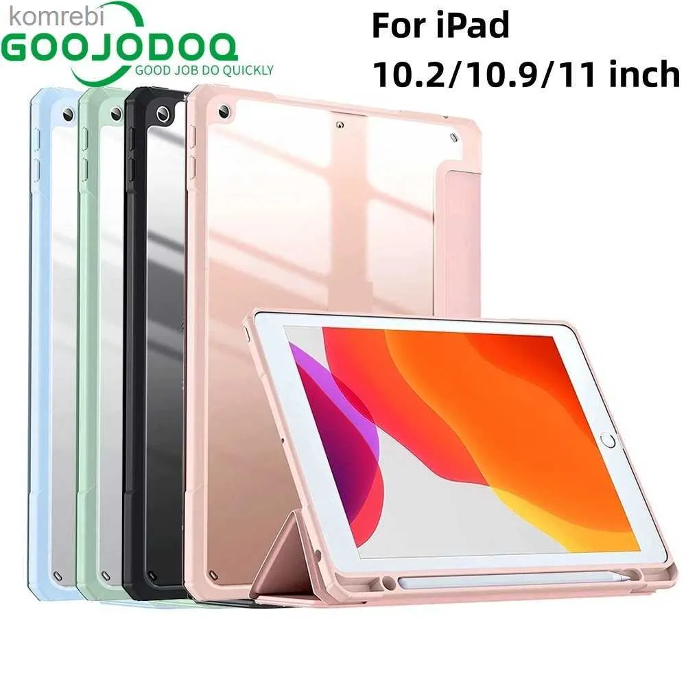 Tablet-PC-Hüllen Taschen GOOJODOQ für iPad Pro 11 Hülle 2022 iPad Air 4 Air 5 Hülle für iPad 10. Generation 10.9 Hülle 10.2 7. 8. 9. Generacion CoverL240217