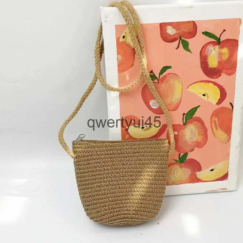 Shoulder Bags Straw Woven Crossbody Soulder Bag Luxury Design Bucket Small andbag Ladies Summer Beac Fasion Travel Raan bolsaH24217