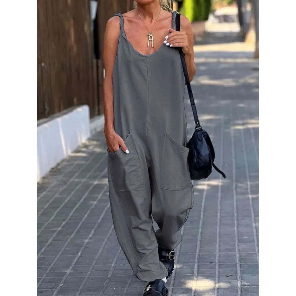 Designer-Damenbekleidung, Sommer-Strampler, Damen-Overall, Freizeithosen, Overalls und Strampler, Overalls für Damen, Neckholder-Jumpsuits, blauer Strampler mit V-Ausschnitt für Damen, FVSN