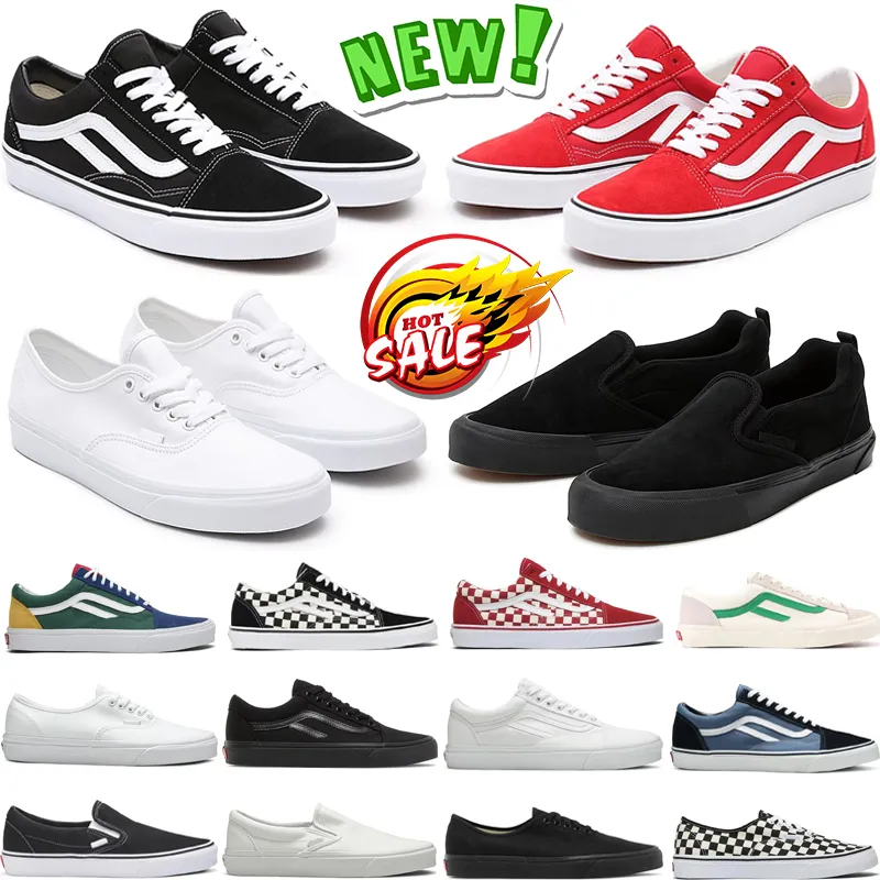 ontwerpers van Schoenen Old Skool Casual skateboardschoen Zwart Wit heren damesmode buiten plat maat 36-44