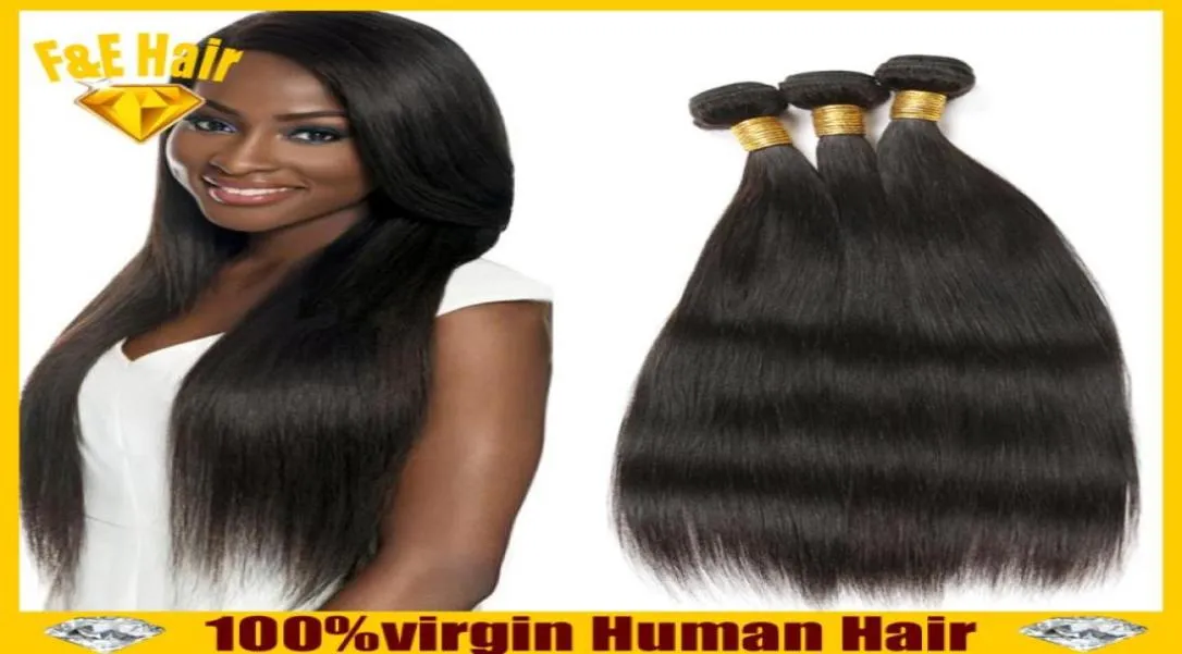 7a cabelo humano virgem para 1030 polegadas cabelo brasileiro malaio peruano indiano extensões de cabelo reto 3pcs 100 cabelo humano virgem3386579327