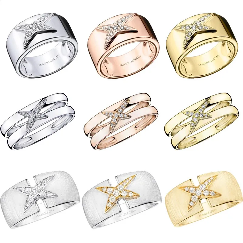 Frances Divine Star Ring for Women Sterling Silver Jewelries Itens Baixo preço Luxo Paris Mauboussin Jóias 240122