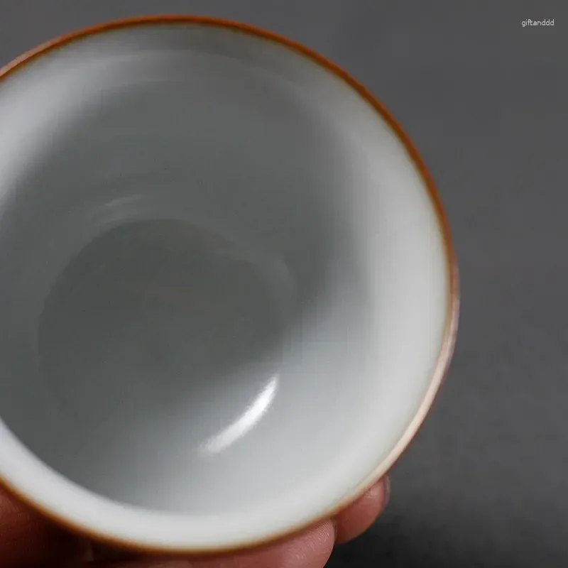 Tekoppar keramisk handmålad teacup is knäckt glasyr master cup kreativ porslin liten skålkontor vatten mugg drycker