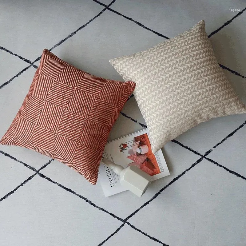 枕2024カバー装飾ケースモダンなシンプルな幾何学的なジャック型の寝具クーシン芸術装飾