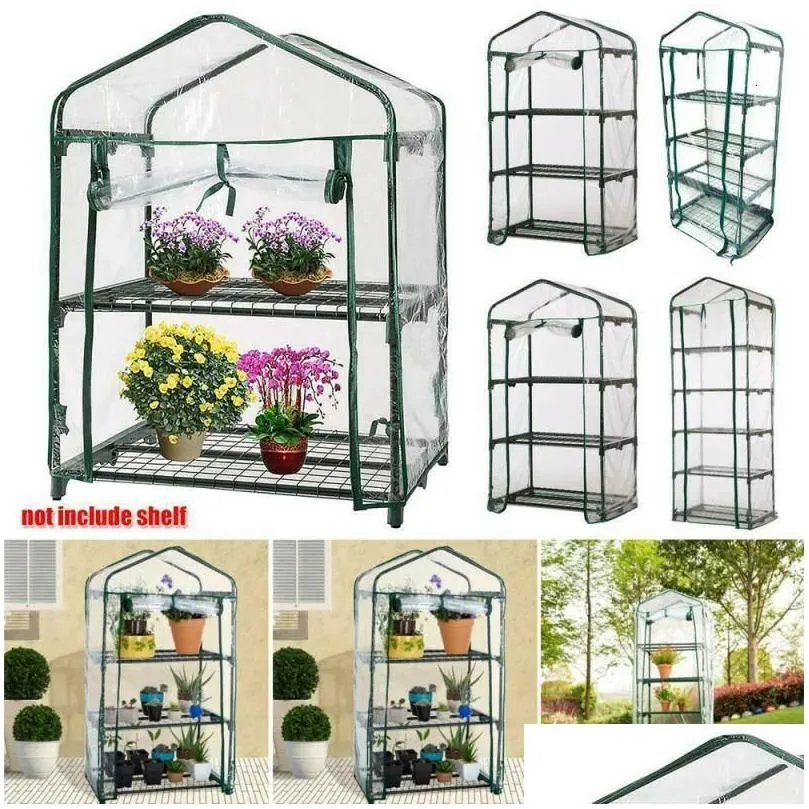 Serres de jardin PVC Transparent Plante étanche ER Mini serre en plastique Plantes d'extérieur Cultivez des fournitures de maison 230601 Drop Deliver Dhphh