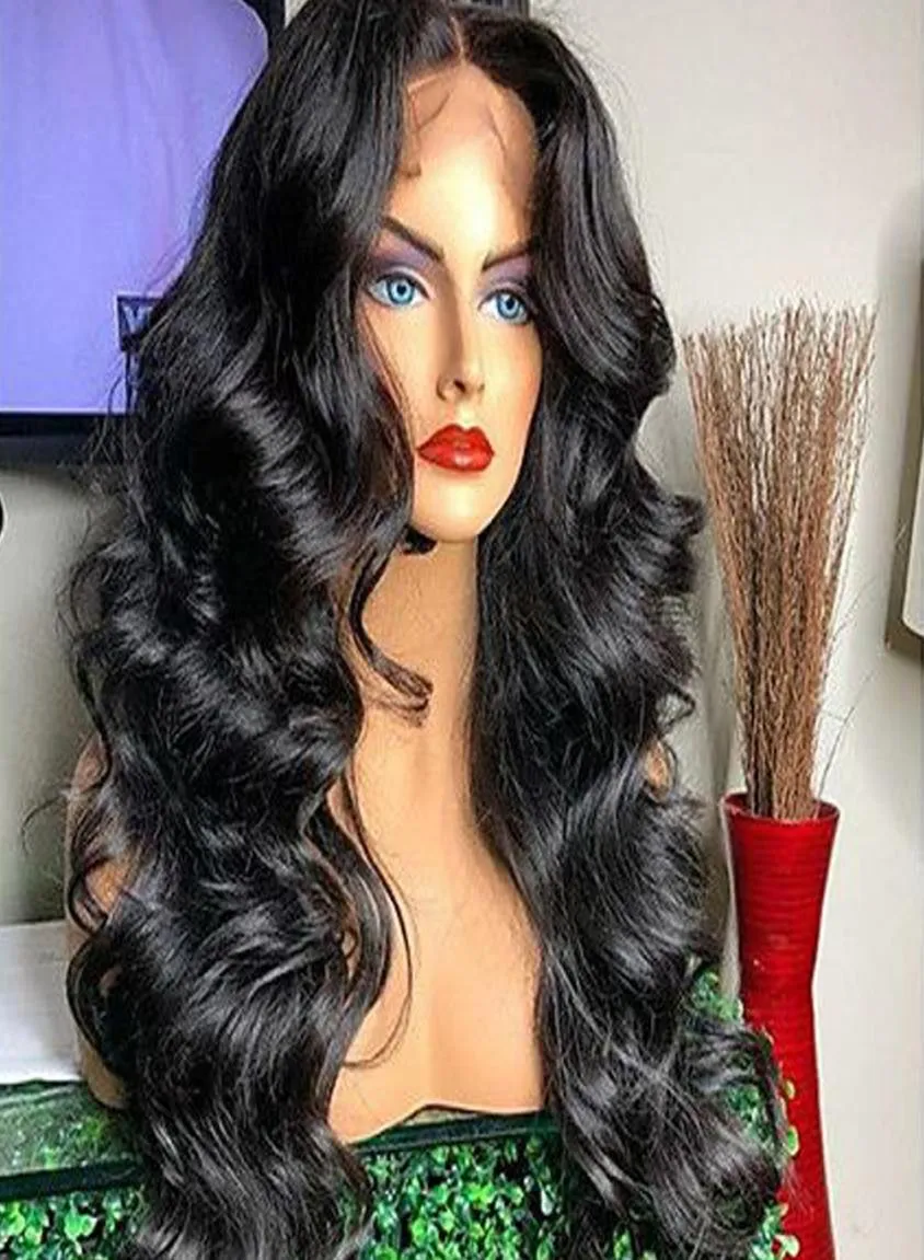 2020 HD Transparant Kant Voor Menselijk Haar Pruiken Volledige Kant Pruik Pre Geplukt Braziliaanse Body Wave 360 Kant Frontale Pruik met Babyhaar R3643019