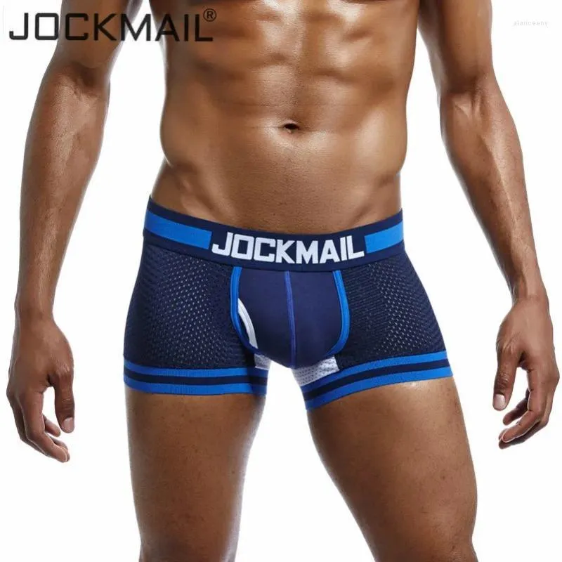 Cuecas 3 pçs/lote marca boxer homens malha u bolsa roupa interior sexy cueca calças de algodão troncos shorts calcinha masculina p69