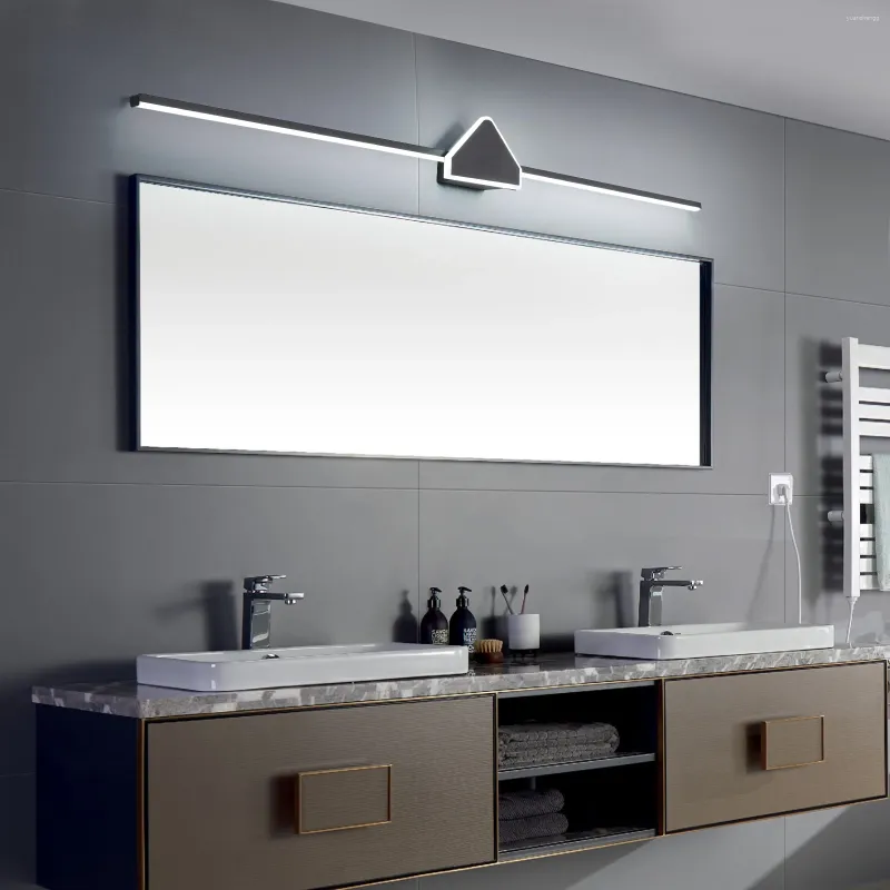 Lampes murales LED moderne miroir lumière 70-90-110cm salle de bain AC90-260V monté applique créative