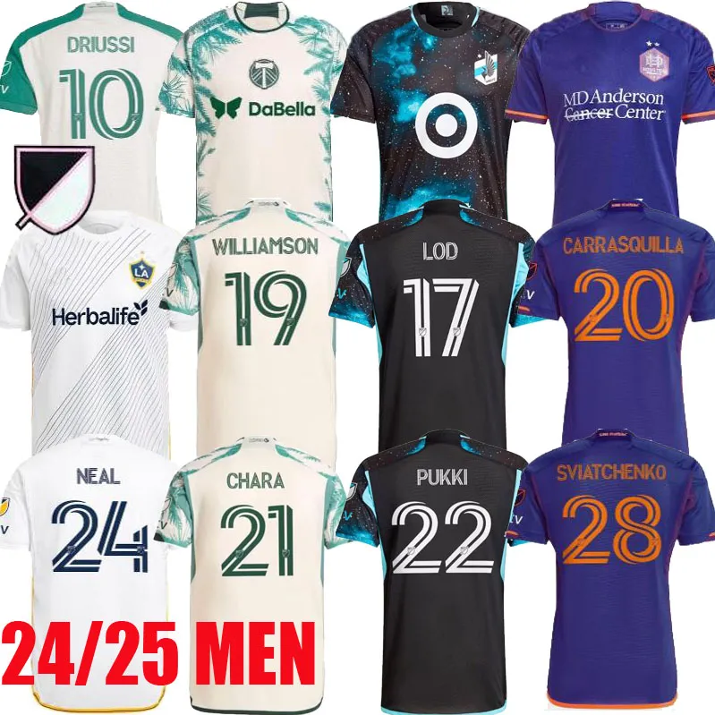 2024 Ligue Los Angeles Galaxy Football Club Austin Houstons Portland Minnesota United Football Team Jersey 24 25 Home and Away Jersey Fans Joueur S-XXL Men's Edition