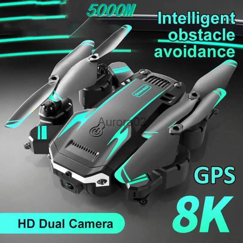 Drönare Luxury Drone Toy 8K 5G GPS Professional HD Aerial Photography Hinder Undvikande UAV Four-Rotor Helicopter RC Distance 5000m YQ240217