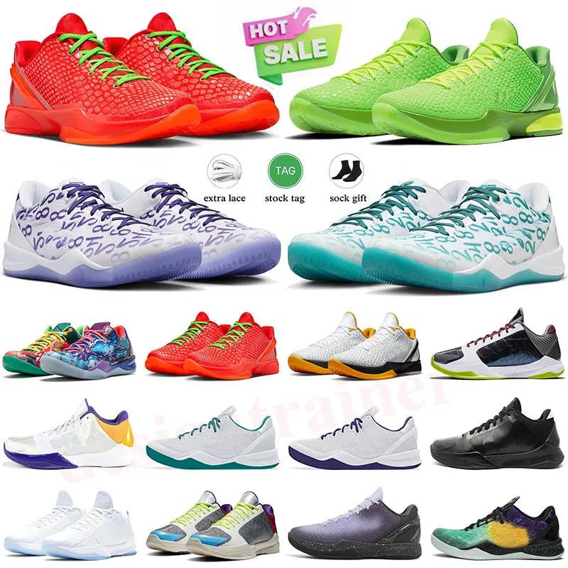 Nike Air Zoom Kobe 4 5 6 8 Protro Reverse Grinch Mens Basketball Shoes Mambacita Big Stage Chaos Tucke 5 Anéis  Homens Trainers Sports Outdoor Sneakers 36-46 【code ：L】
