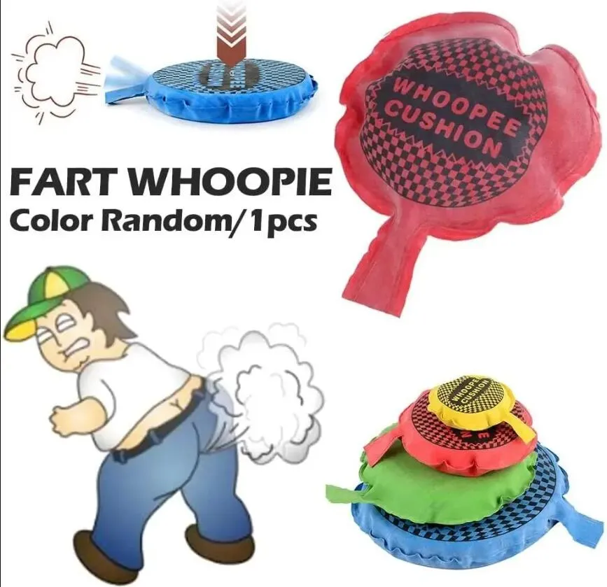 Coussin Péteur Whoopee – Farce Et Attrape Automatique, Auto-gonflant, Rigolo, Anti-stress, Cadeau Pour Enfants, Taille Variable (9 à 25 Cm)