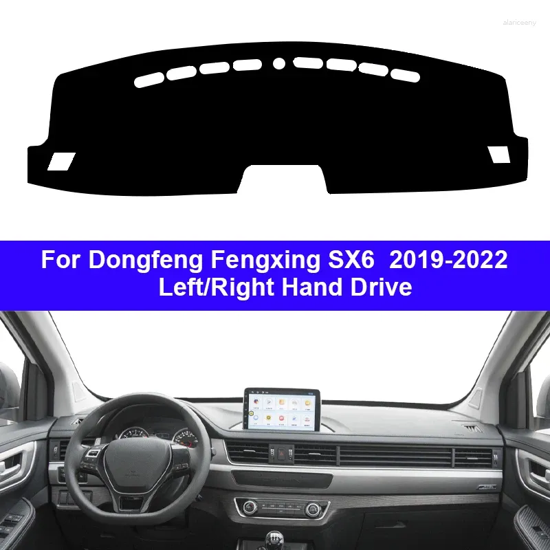 Akcesoria wewnętrzne samochodowe Auto wewnętrzne pokrywę deski rozdzielczej do Dongfeng Fengxing SX6 2024 - Dash Mat Dashmat dywan Cape Sun Shade Pad dywan