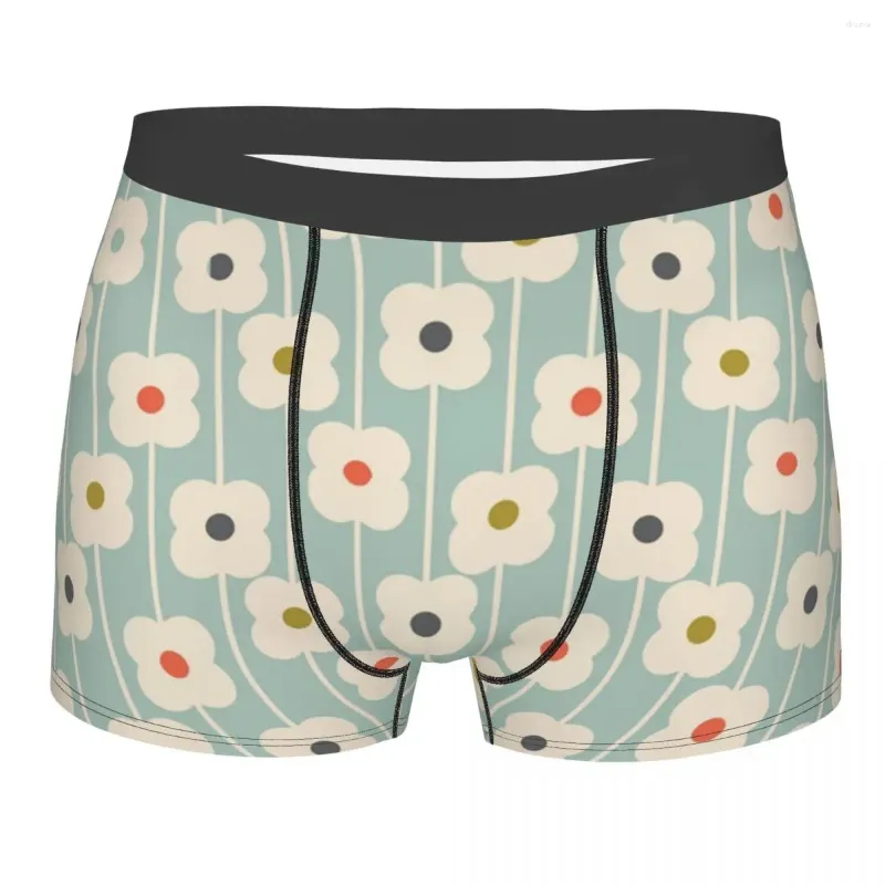 Underbyxor Cool Orla Kiely Abacus Flowers Boxers Shorts Male Stretch Scandinavian Mönster Briefs Underwear