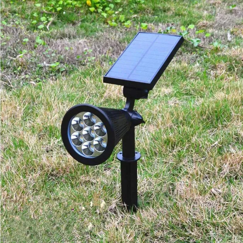 Holofotes solares à prova d'água para áreas externas, branco quente, luzes de paisagem, jardim, à prova de chuva, gramado, lâmpadas led plug-in