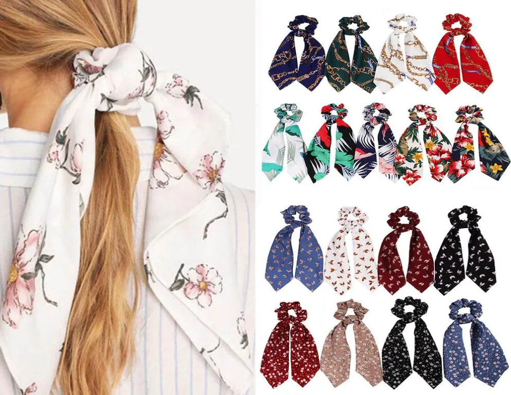 1 adet yay akışları saç yüzüğü moda kurdele kız saç bantları scrunchies horsetail kravat katı başlık saç aksesuarları8687139