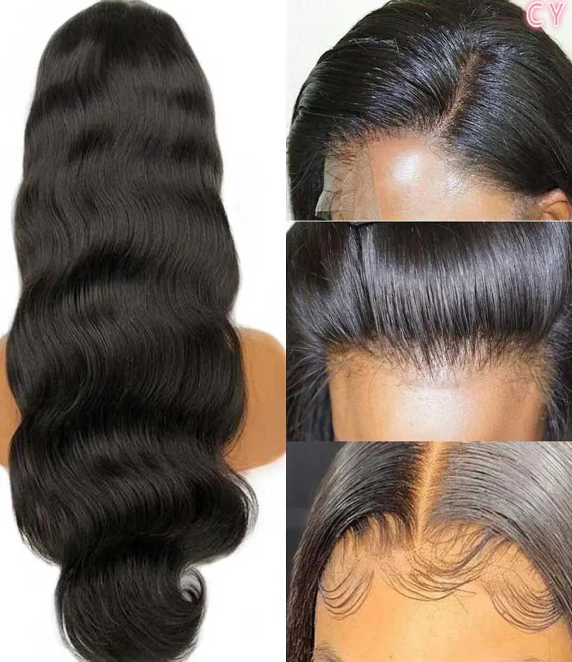 Perucas dianteiras do laço do cabelo humano transparente hd peruca frontal do laço 180 200 densidade peruca dianteira do laço remy 13x4 onda do corpo brasileiro wigass2246054