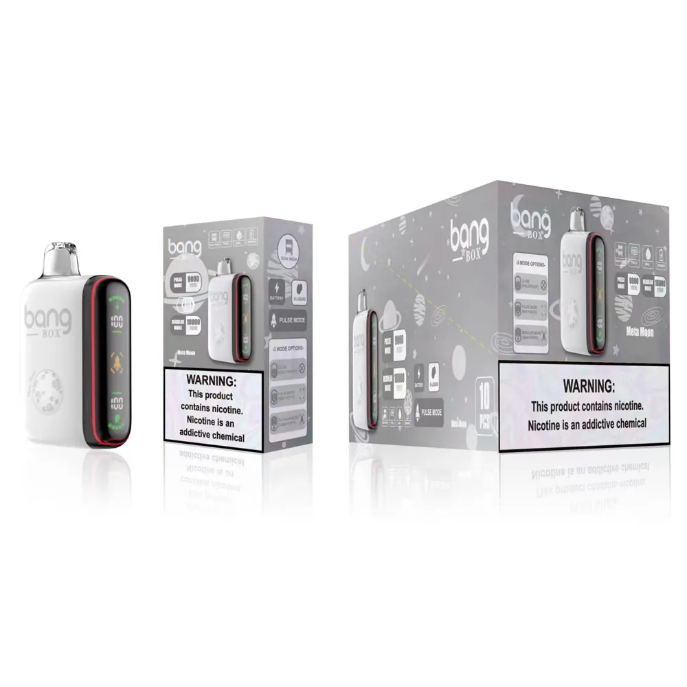 Bang Box originale da 9000 a 18000 sbuffi Doppia modalità Vape usa e getta 0% 2% 3% 5% Puff 9k 28ml Precaricato 650mAh Ricaricabile Visualizzazione intelligente della potenza