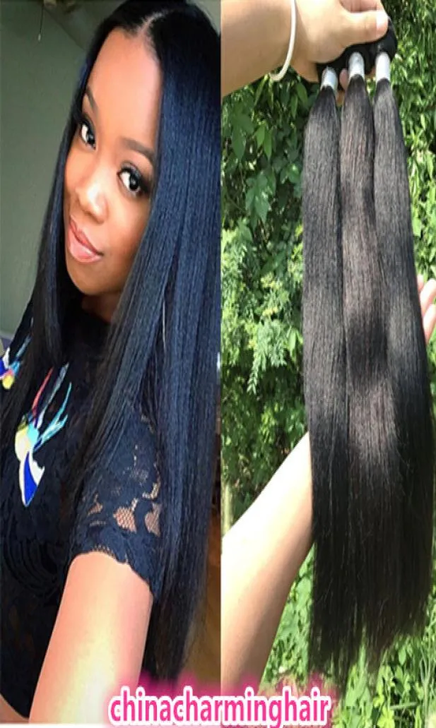 Nouvelle Arrivée Brésilienne Yaki Cheveux Humains Top Grade Lumière Yaki Non Transformés Yaki Extensions de Cheveux Pas Cher Brésilien Vierge Cheveux Bundles4206271