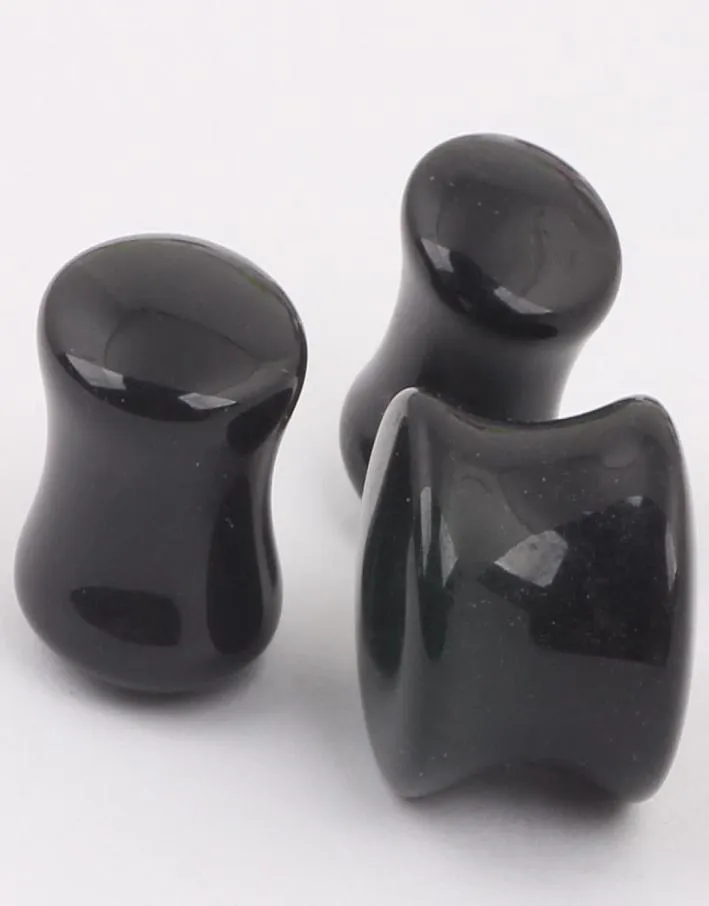 Piercing sieraden F48 mix 7 maat 100 stuks acryl zwart oordopje vleestunnel5159397
