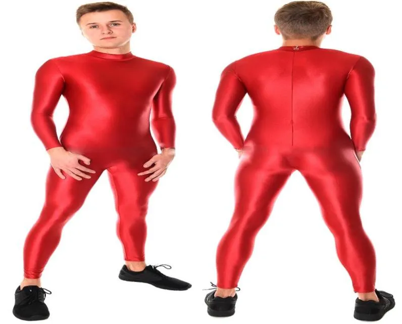 Costume de Catsuit en Lycra Spandex rouge, Costumes de Yoga unisexes, Costume de corps Sexy pour femmes et hommes, sans tête et pied, robe fantaisie de fête d'halloween Cosp9380855