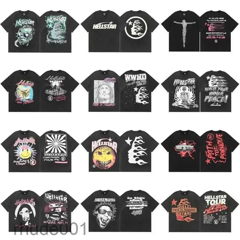 Hellstar Designer t-shirt Heren shirts de ster van de hel mannen tees ronde hals korte mouwen casual letter bedrukt hoogwaardige bijpassende kleding voor koppels ML0K 5B2Y