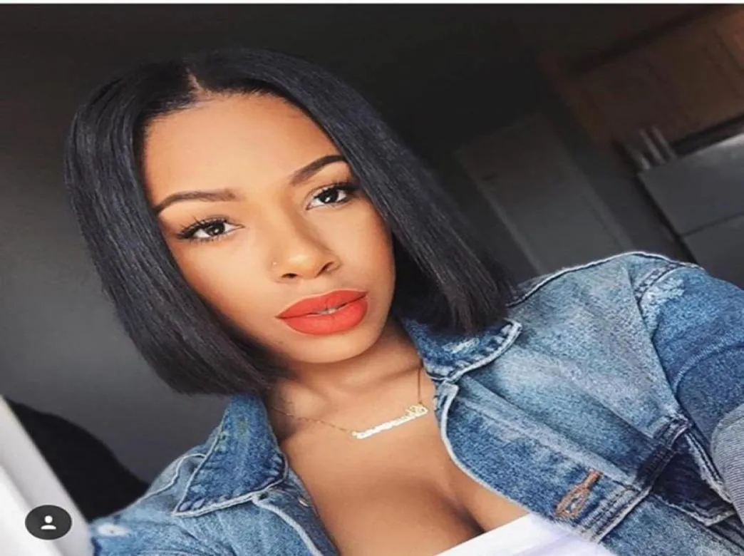 Meetu 2x6 Bob Lace Frontal Wigs Brazilian Virgin Hair Straight Pront Human Hair Bride Swiss Clsoure Wig Precked1474625438765