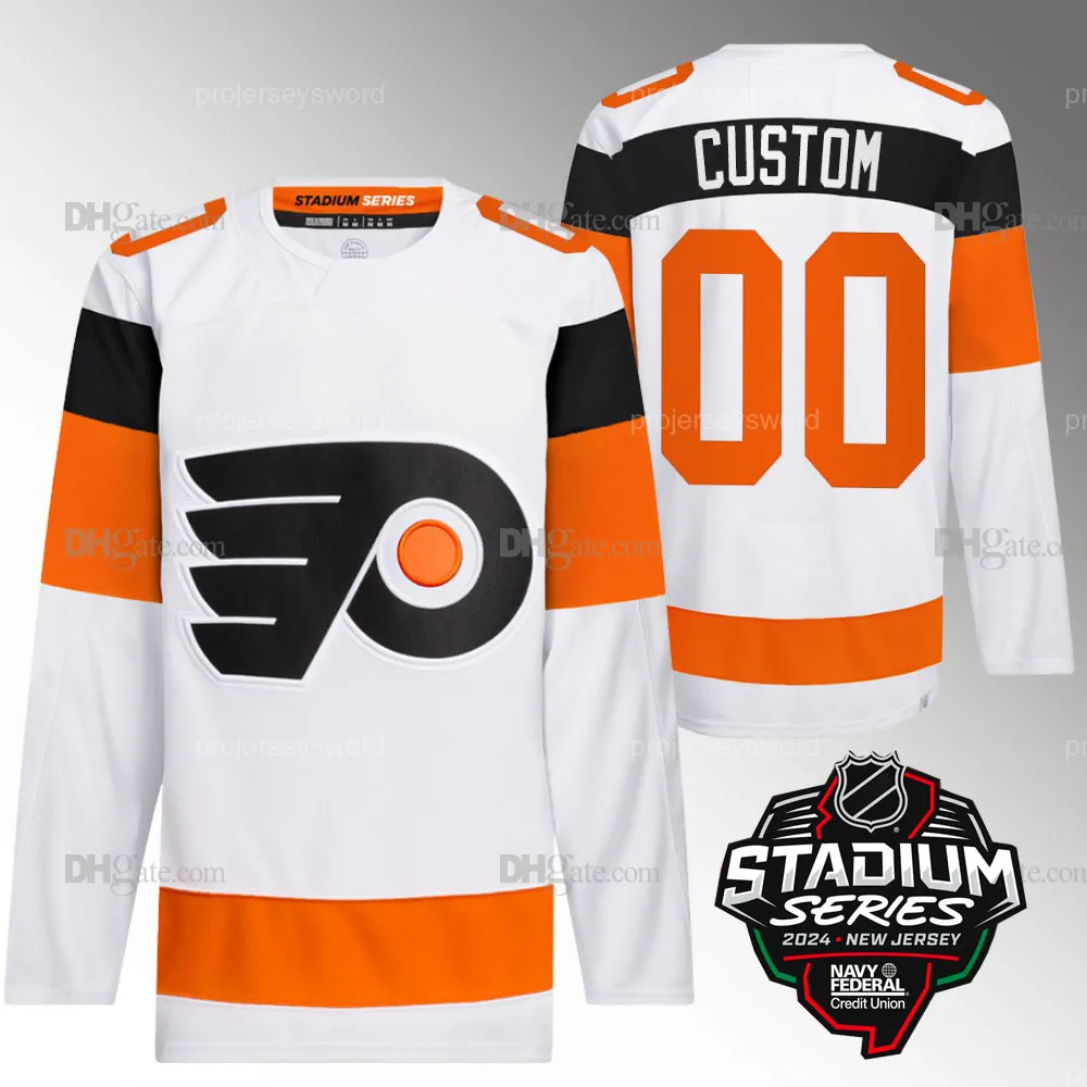 2024 Flyers Stadium Series Hockey Jersey Mens Womens Youth Polyester Breathable Quick Dry Anti Pilling Anti Shrink Anti Wrinkle Konecny Drysdale Tippett Brink Couturier Frost Foerster Hart From Projer...