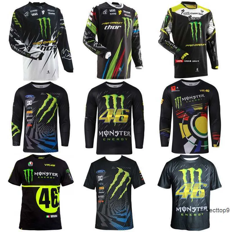 Summer Mens Cycling T-shirts Long Sleeve T-shirt Motorcycle Cross-country Speed Down Mountain Bike Cross-country Outdoor Sports Breathable T-shirt Rfyl