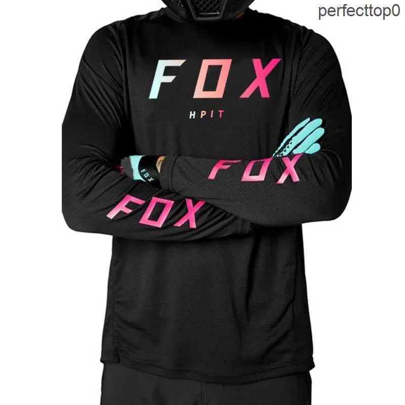 T-shirts pour hommes Foxx Speed Conquers Perméabilité à l'air d'été Protection contre la transpiration et les UV Vêtements de course de moto de montagne Vêtements de véhicule tout-terrain Vêtements de cyclisme