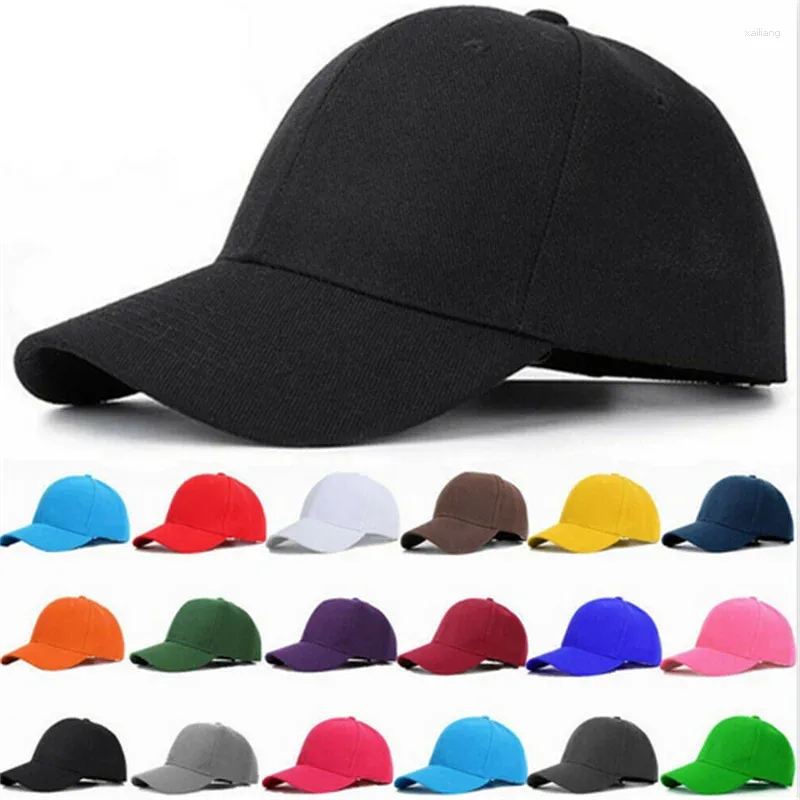 Ball Caps Plain Baseball Cap Solid Color Blank Army Hat Men Women Hook-N-Loop