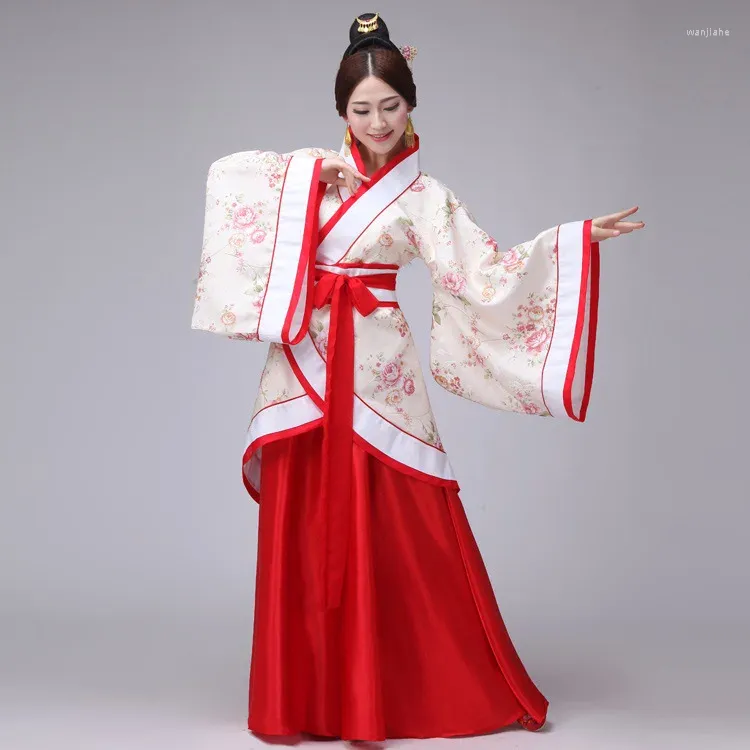 Vêtements ethniques Le Tang Han Fu Princess Fairy Costume Hanfu Femme Jupe Costumes Robe Po Qu Vêtement