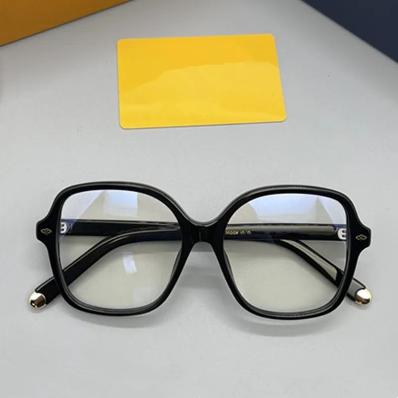 2024 mujeres de lujo gafas cuadradas grandes marco ligero tablón fullrim18E61 54-17-145 flor de metal decorada para anteojos recetados estuche de diseño completo