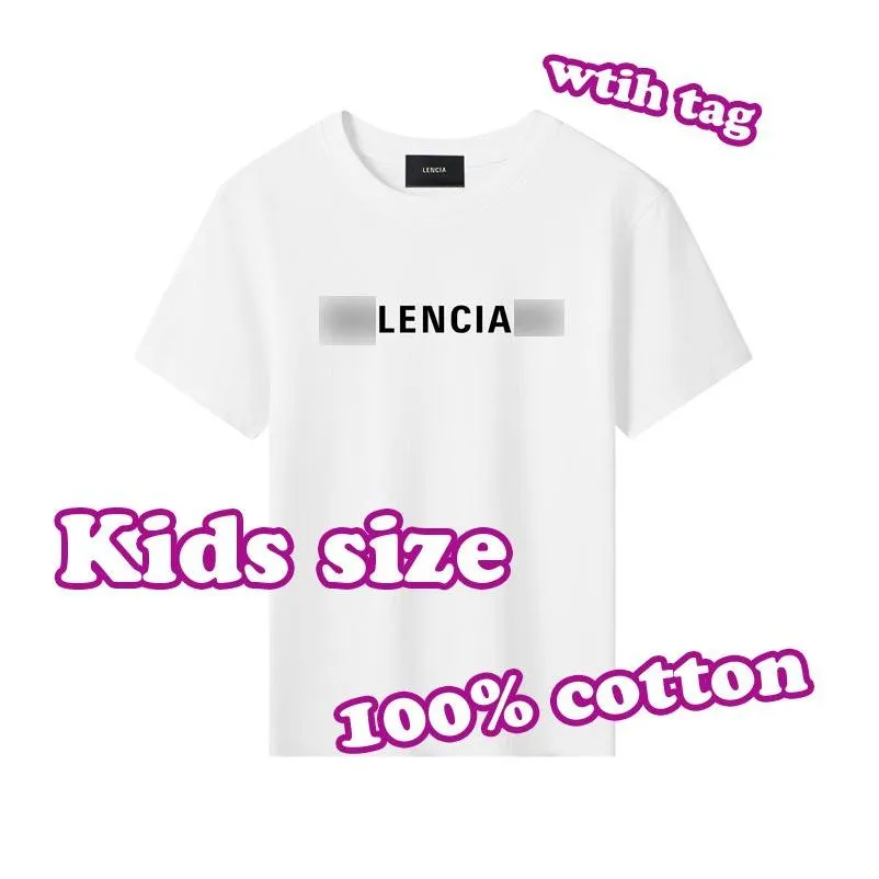 Camisetas Marca Camisetas para niños Algodón 100% Boy Girl Ropa Diseñador de lujo Camisetas para niños Bal Diseñadores Ropa para bebés Traje para niños Dhvuo