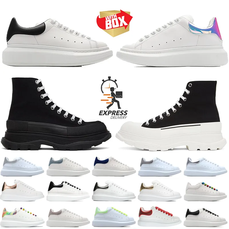 2024 Designer Shoes Sneaker Platform Mens Women White Black Leather Suede Velvet Flats Lace Up Chaussures De Espadrilles Scarpe Sports Trainers with box