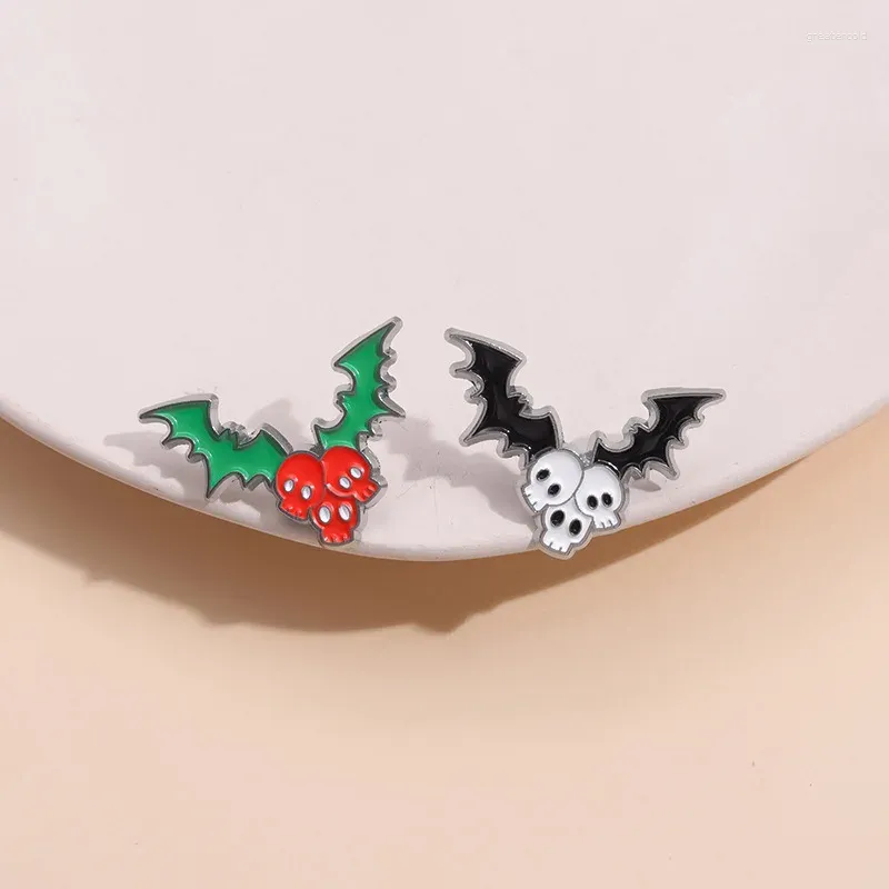 Brouches Halloween Collection Creative Skull Styling Brooch Funny Cartoon Cartoon Prosesatile Metal Metal Bongel Disoring Gifts Jewelry Gifts