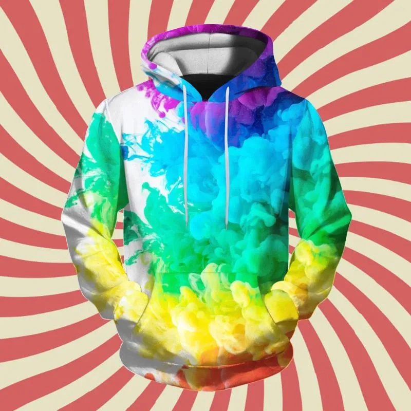 Herenhoodies Carnavalsdag Gedrukt Casual Hoodie Vakantie Feestkleding Roze