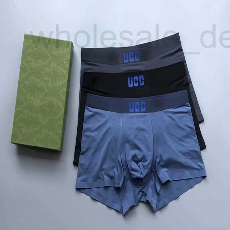 Underpants Designer Men's Underwear Modal Breathable Mid Waist Antibacterial Cotton Crotch Loose and Traceless U Convex Flat Corner Shorts Head Men's Boxers