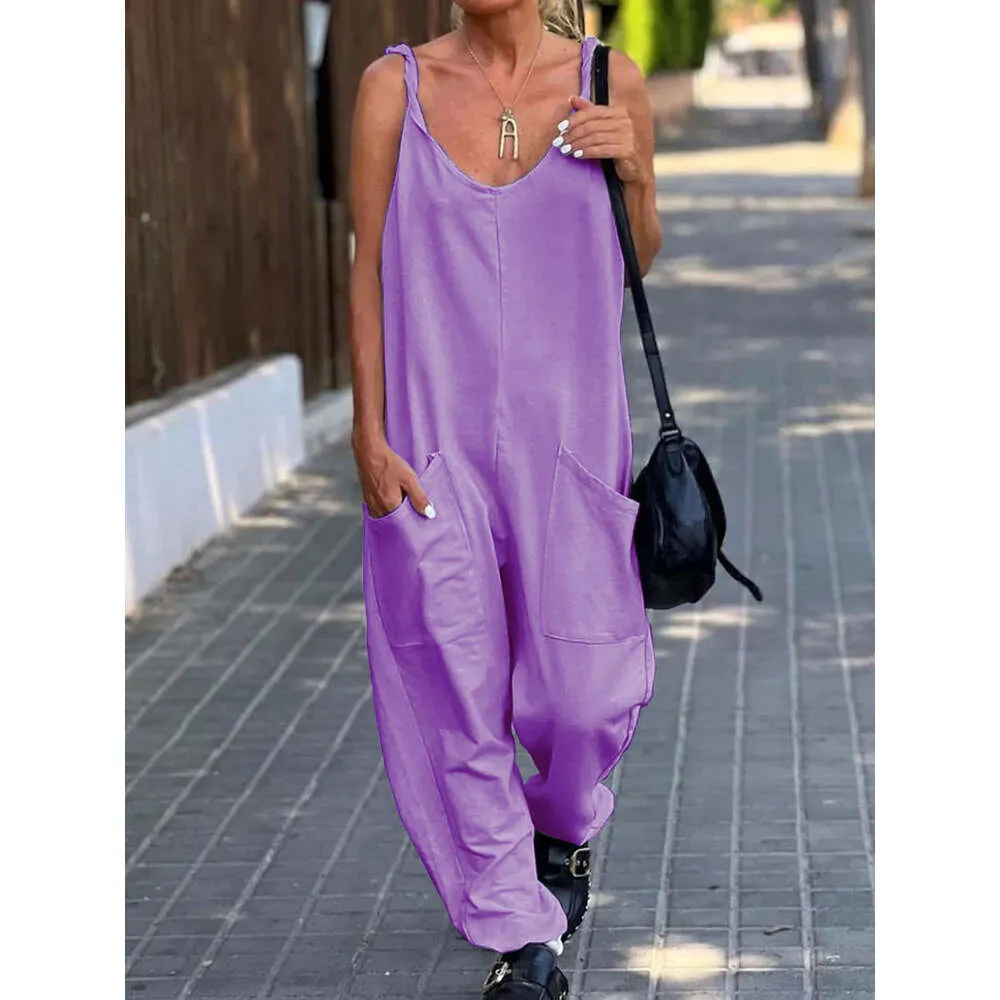 Designer-Damenbekleidung, Sommer-Strampler, Damen-Overall, Freizeithosen, Jumpsuits und Strampler, Jumpsuits für Damen, Neckholder-Jumpsuits, blauer Strampler mit V-Ausschnitt für Damen919W