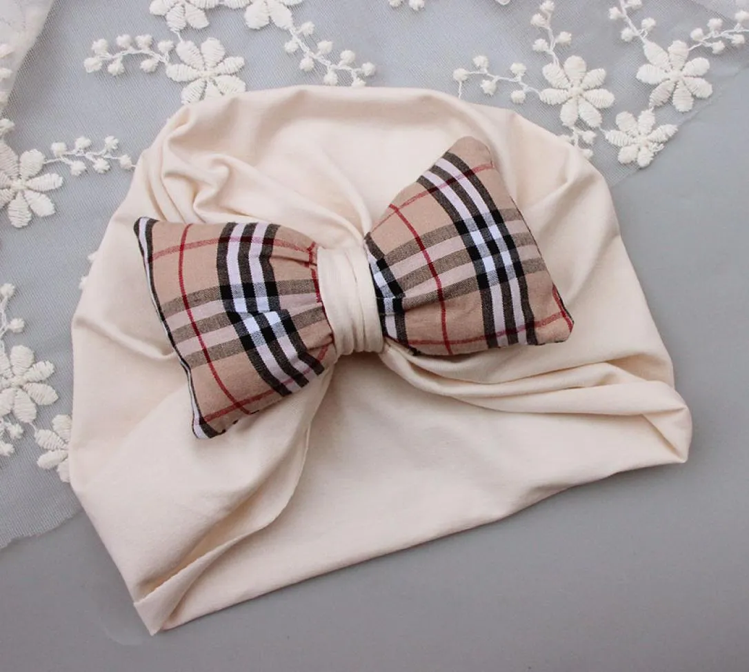 Newborn baby Hair Accessories Cotton summer thin men039s and women039s baby fontanelle Bow Hat 012M Y22031127307569