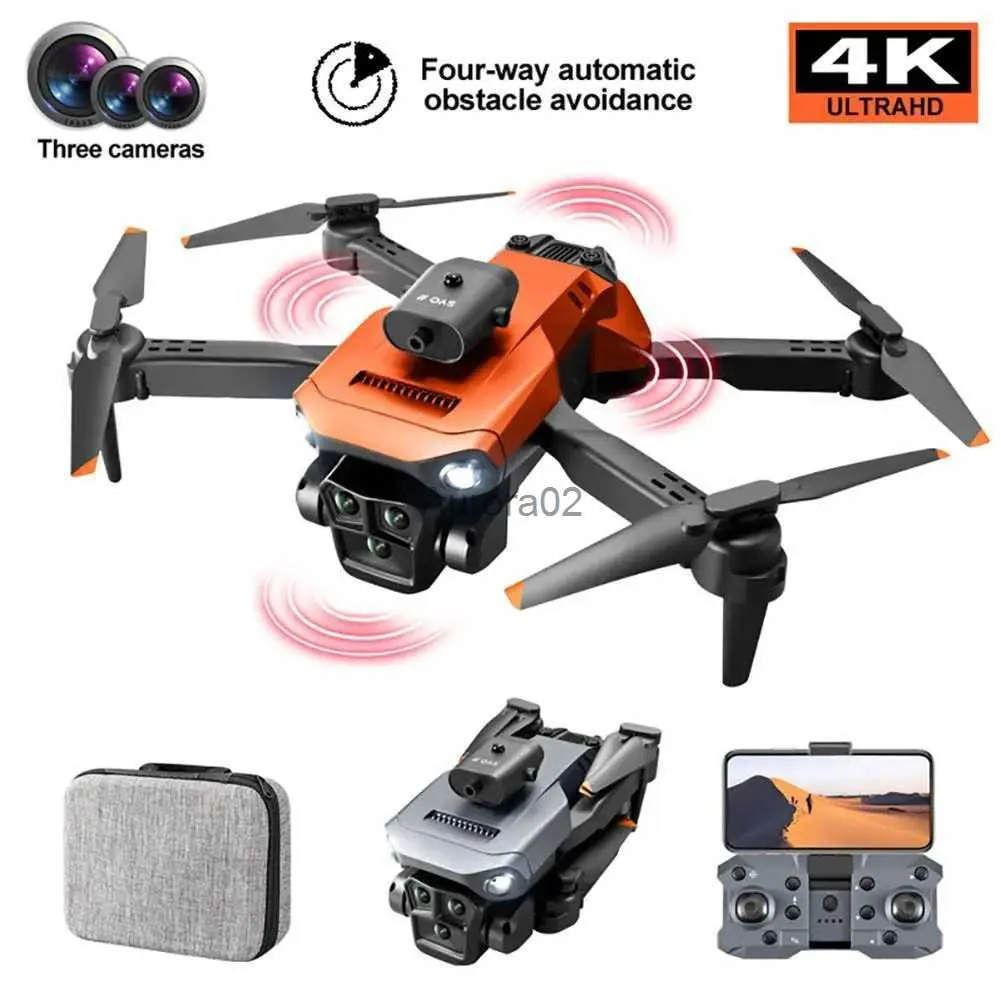 Drones K6 Max Drone 3-Camera 4K Professional HD 4-Way Therbace Dorning Position Positical Flow Placing Hovering Aerial Toy YQ240217