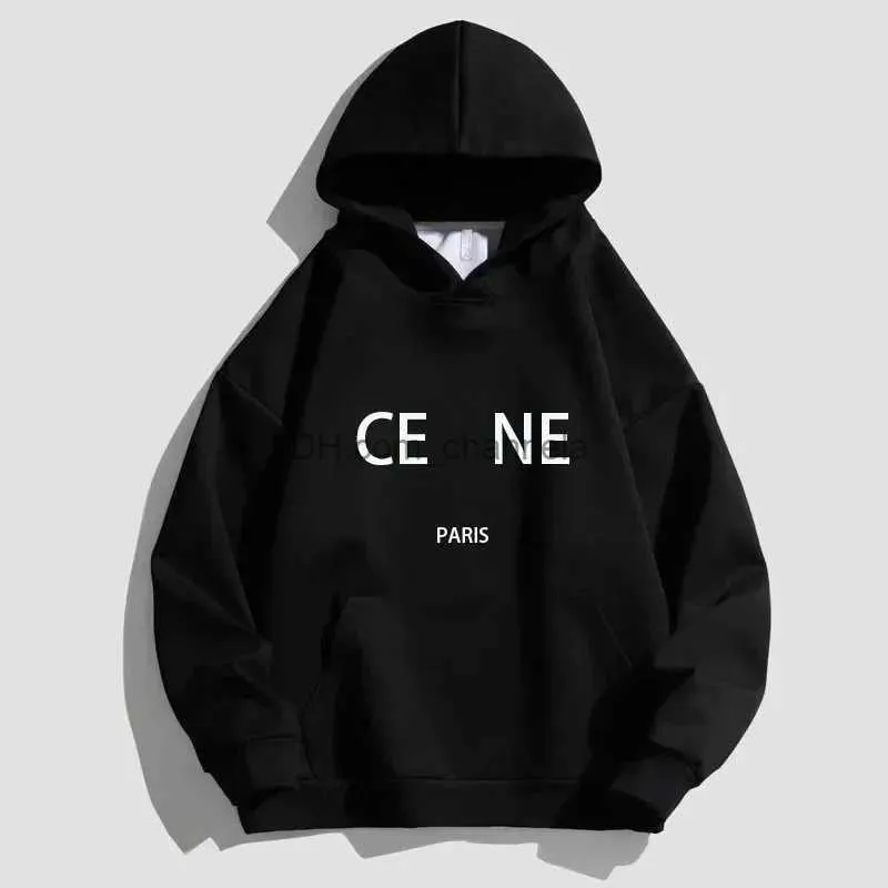 Men's Hoodies Sweatshirts Brand Fashion Letter Print Women Hoodies 100% Cotton Autumn Winter Luxury Hooded Sweatshirts Streetwear Oversized Mens Clothing T240217