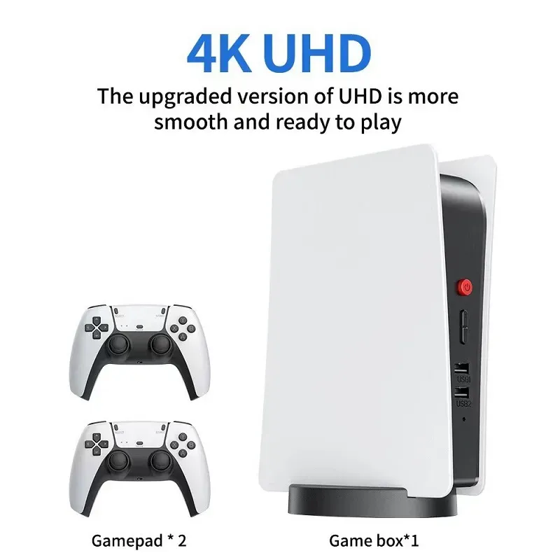 PS5 M5 Handheld Console Portable Games Retro Arcade Video Wbudowane w Audio Wireless Home Games HDMI Dual Joystick PS5 Konsola