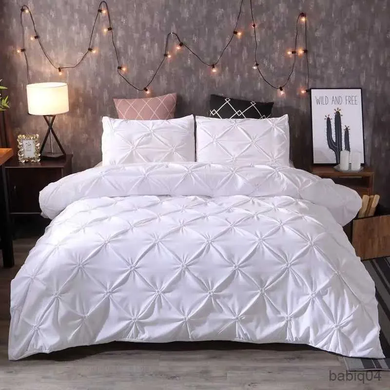 Ensembles de literie J ensembles de housse de couette ensemble de literie couvre-lits de luxe parure de lit noir blanc roi couettes de lit double sans drap XY61 #