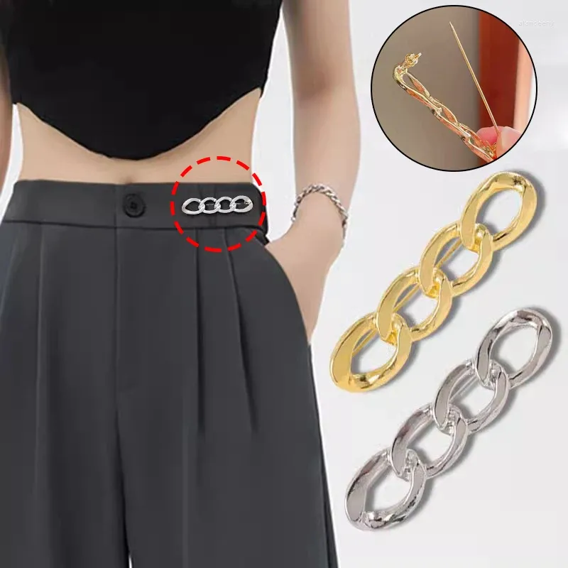 Broches simples moda corrente pino broche para mulheres cintura aperto clipe de segurança camisola cardigan fivela jóias presente