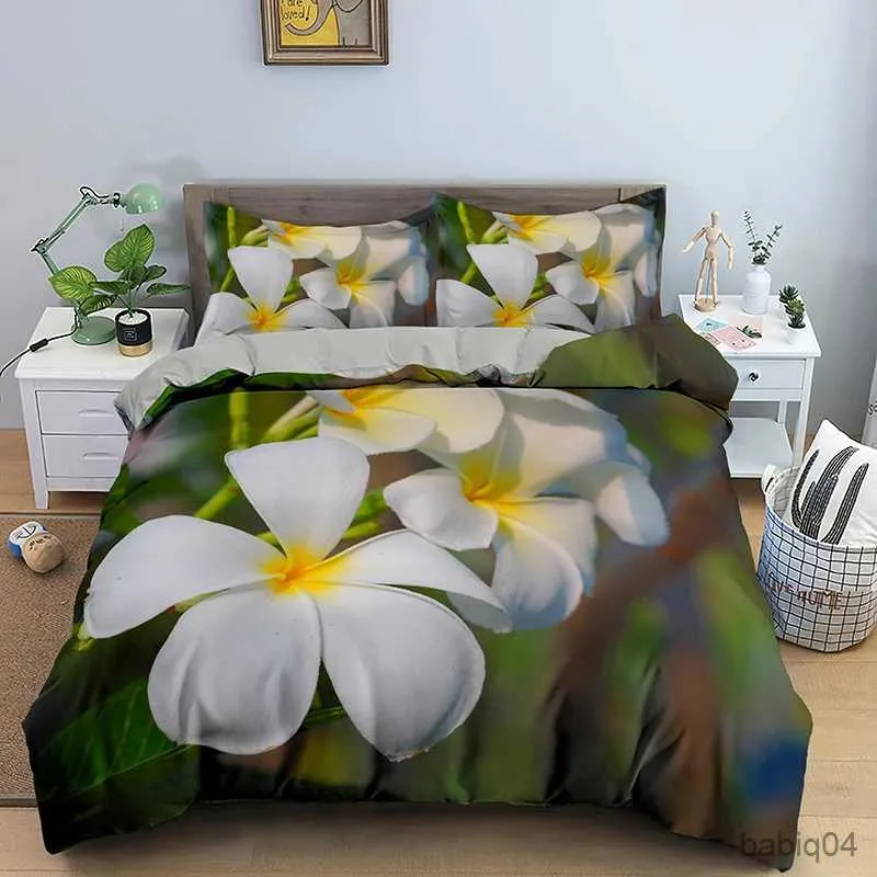 Bettwäsche-Sets, floral bedrucktes Bettwäsche-Set, 2/3-teilig, luxuriös, komplett, Queen-Size-Bett, Bettbezug-Set, Bettbezug, Heimtextilien