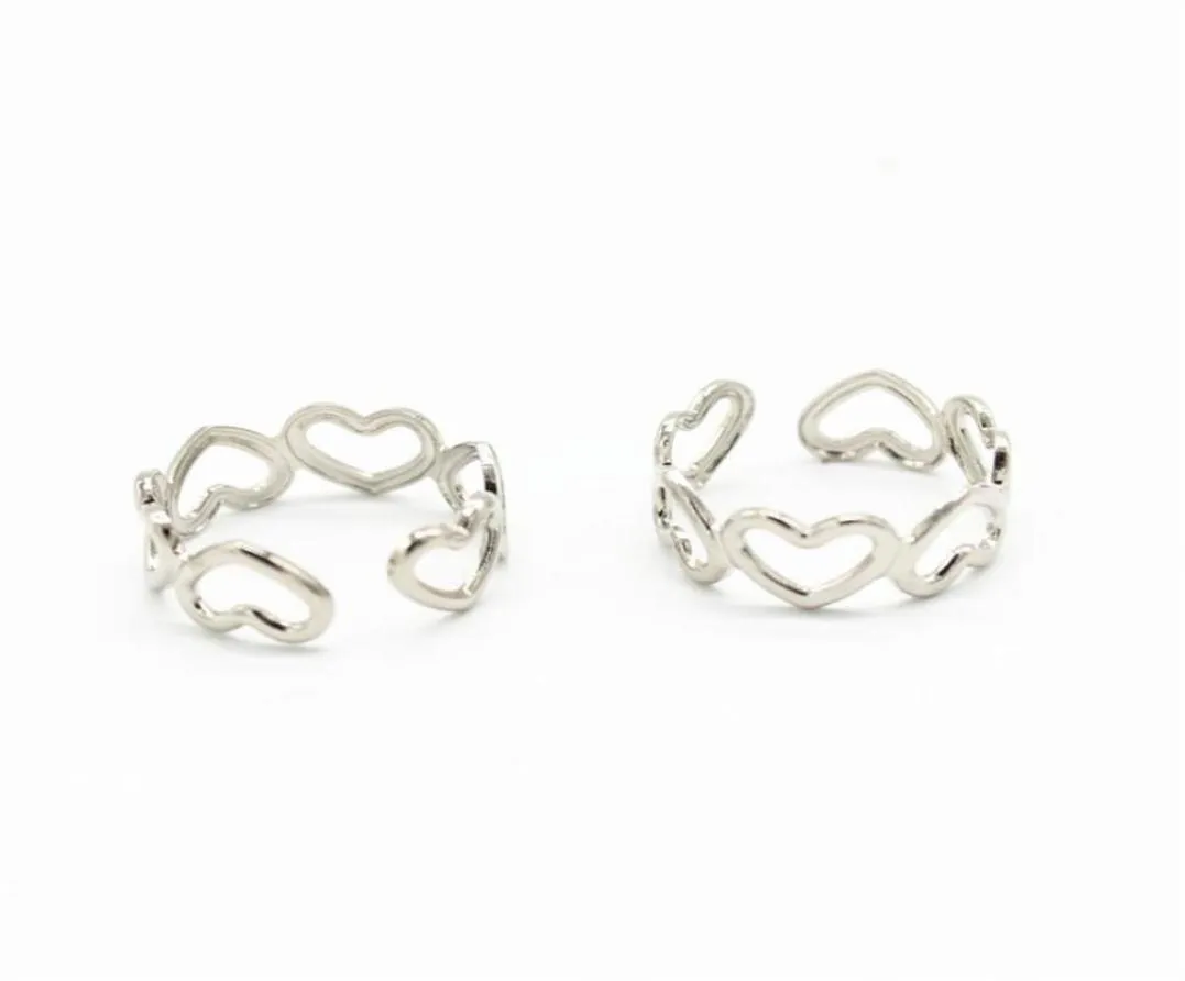 20 pièces mode Style dame élégant réglable Rhodium ton or cuivre orteil anneau pied plage bijoux pour Women217T1940717