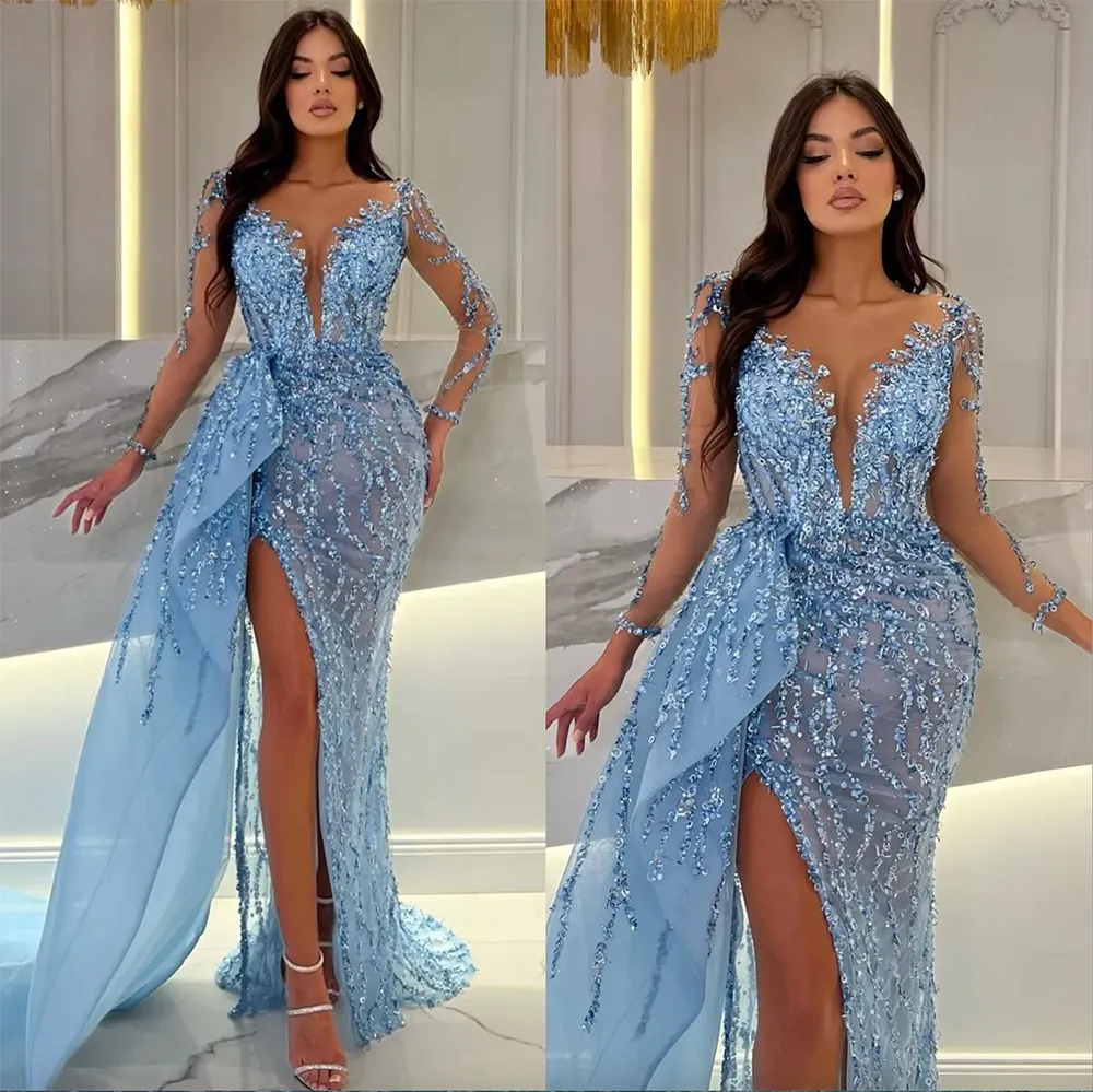 Vestidos De Noche Largos Elegantes, Vestido De Fiesta De Sirena