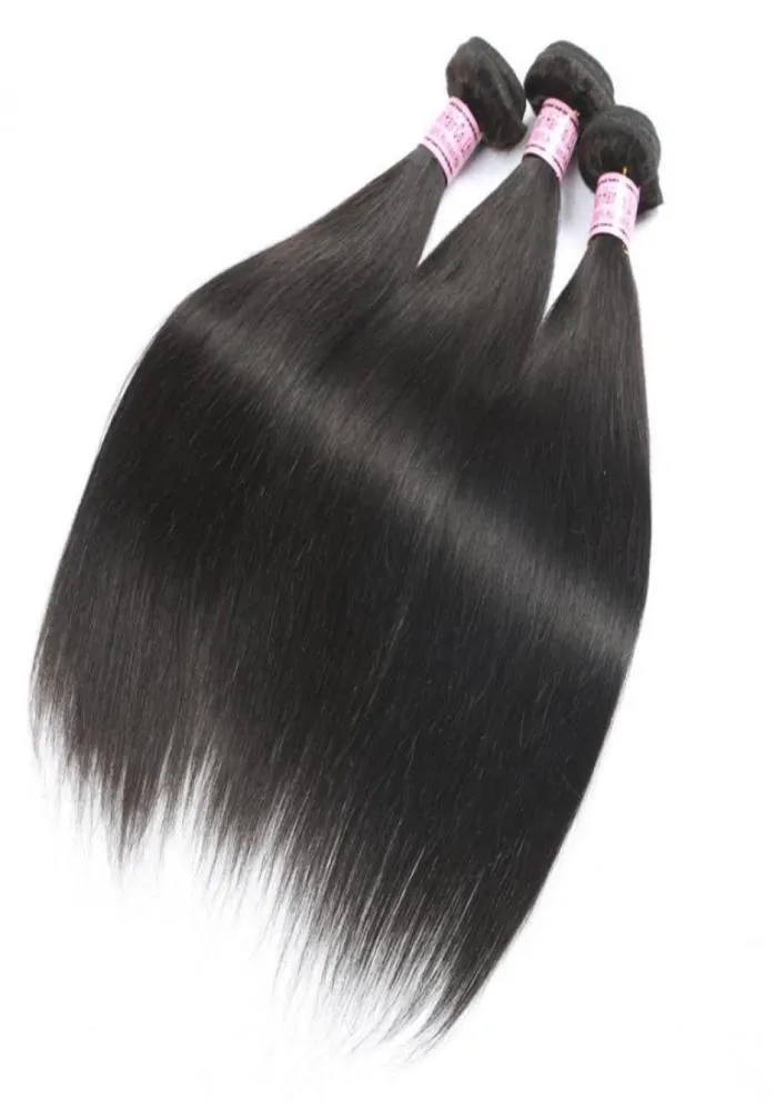 Brazilian Straight Virgin Human Hair Weave Bundles Raw Unprocessed Indian Hair Body Extensions Wefts70833549934139