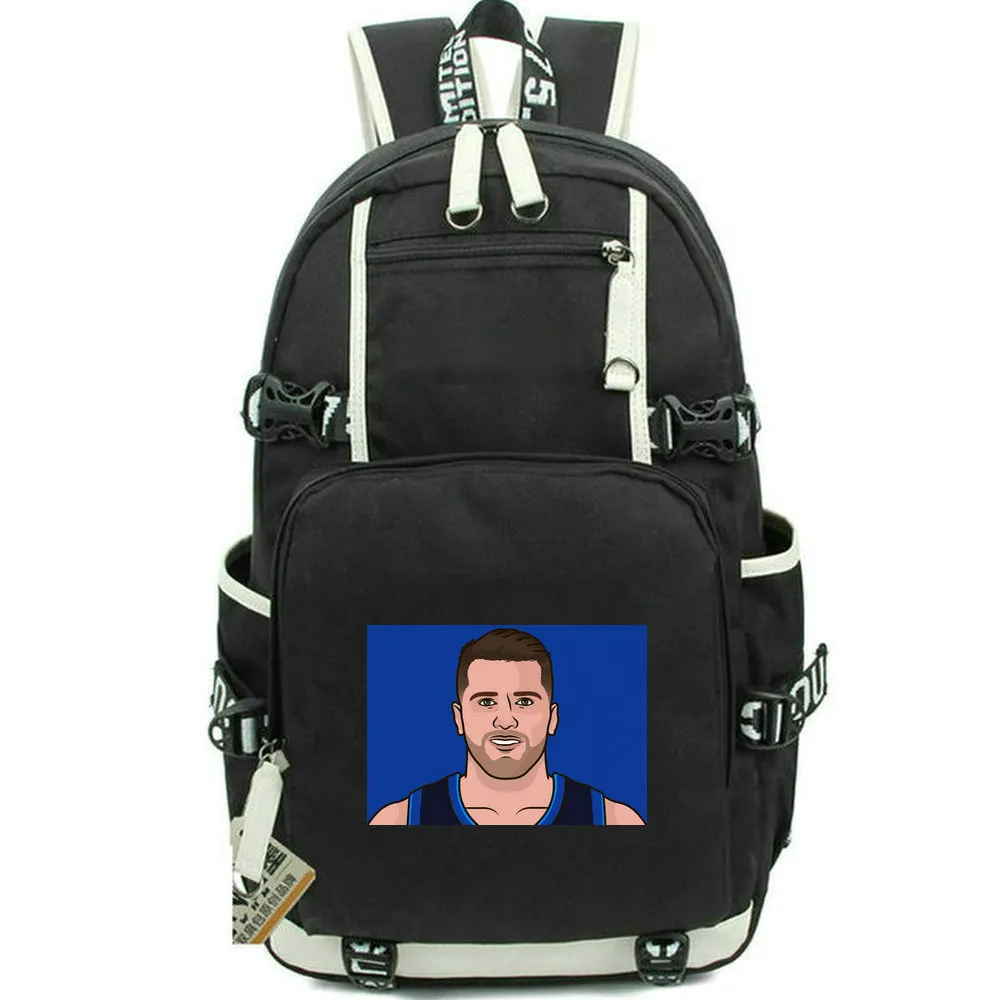 Luka Doncic Backpack Wonder Boy Daypack 77プレーヤースクールバッグバスケットボールスポーツチームパックサックプリントリュックサックカジュアルスクールバッグコンピューターデイパック